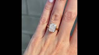 Moissanite 5.30 CT Radiant Cut Diamond Mid-Century Anniversary Ring