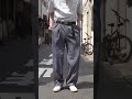 【夏にも履ける】まるでブラックシャンブレー！？イタリア軍の黒染めドレスパンツ shorts