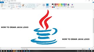How to draw the Java logo using MS Paint | How to draw on your computer