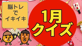 【高齢者施設向け・クイズ・脳トレ】1月にまつわるクイズを作りました⭐お花、雑学、漢字の問題です！！！皆さんで挑戦して下さい！！！今年もよろしくお願いします！！！