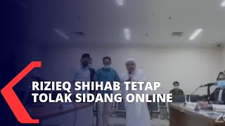 Terdakwa Kasus Kerumunan Rizieq Shihab Tetap Tolak Sidang Online