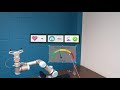 Microsoft Mixed Reality Hololens 2 Co-Robot Physiological Interface - Early Demo of Functionality