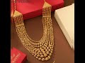 latest gold multilayer haram designs antique gold necklace collection kundan necklaces