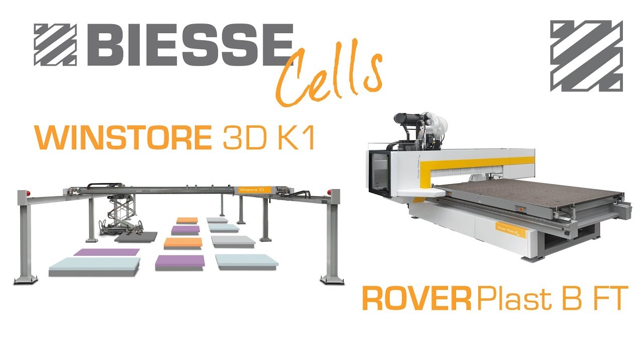 Biesse Rover Plast B HD - Winstore K1 - Plexiglass Automatic Cutting ...