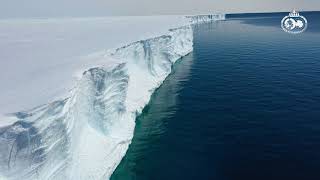 The ice shelf Fimbulisen in Antarctica