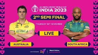 🔴 LIVE  | 2nd Semi Final #CWC23 | Australia vs South Africa 🏏 🏆