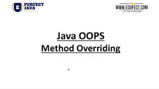 Perfect Java - Lesson H2#2 - Method Overriding