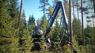 Haastava poimintahakkuu John Deere 1170G H423