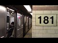 irt broadway 7th avenue line 1 trains at 181 st r62a nyc subway