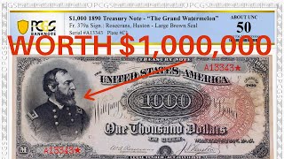 $1,000 Grand Watermelon Treasury Note Worth $1 MILLION Graded UNC 50