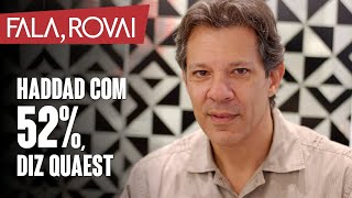 Pesquisa Quaest: Sem França, Haddad bate em 52,2% dos votos válidos e pode vencer no 1º turno