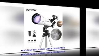 BORWOLF 40070 Professional High-definition Astronomical Telescope 333X To See The Moon and Stars Bir