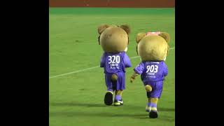 【試合後】アウェーサポに挨拶する🐻💜たち 2022.09.03 J1 第28節 #清水エスパルス 戦