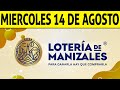 Resultados Lotería de MANIZALES del Miércoles 14 de Agosto de 2024  PREMIO MAYOR 😱💰🚨