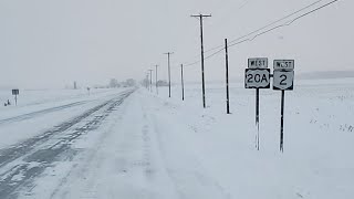 TMC Trainee driving in the snow