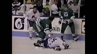 Dave Semenko vs Paul Gillis April 11 1987