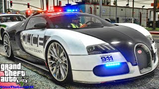 Supercars Sunday Patrol in GTA 5 MODS|| Bugatti|| GTA 5 Lspdfr Mod| 4K