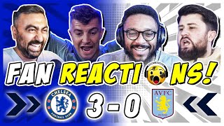 CHELSEA FANS GO WILD 🔥 REACTION TO CHELSEA 3-0 ASTON VILLA | PREMIER LEAGUE FAN REACTIONS