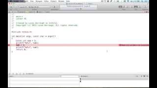 C Programming on the Mac L45 - Const