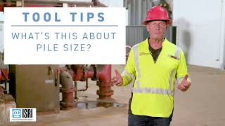 ISRI Tool Tip - Pile Size