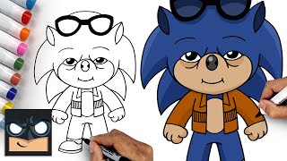 How To Draw Hyper Sonic Step By Step Tutorial Videos For Kids