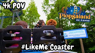 #LikeMe Coaster 4K On-Ride POV (Back Row) | Plopsaland De Panne | Zierer Tivoli Coaster