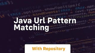 java url pattern matching