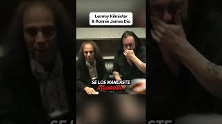 Lemmy Kilmister junto a Ronnie James Dio