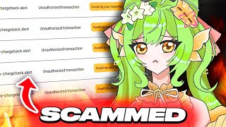 Vtuber SCAMMED By Twitch Viewer Through Paypal Chargebacks…