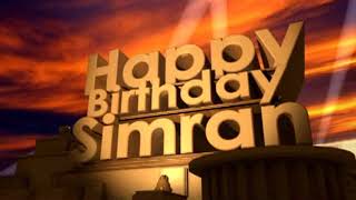 Happy Birthday Simran