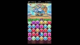 パズドラ　ノア降臨(全属性必須)高速周回１分前半