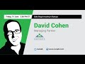 #116: Early Stage Investing in Startups with David Cohen, Managing Partner, Techstars