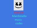 Marshmello 5 Music Codes (Roblox Codes)