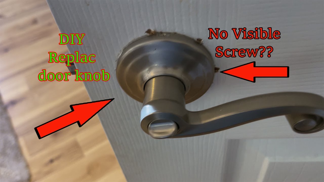 Replace Door Handle Knob Without Visible Screws Diy Install Door