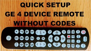 How to Program GE Universal Remote 40081 with TV by Auto Code Search Method