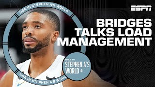 Mikal Bridges on load management: They can’t hold you back if you really want to play