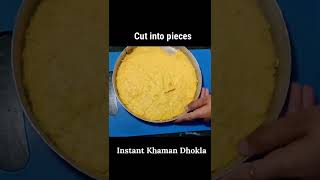 Instant Khaman Dhokla Recipe | Gangwal brand khaman dhokla mix | khaman dhokla recipe | #shorts