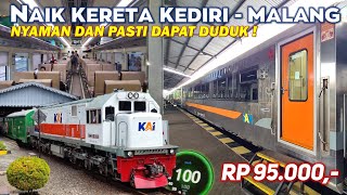 KERETA EKONOMI TERNYAMAN !! Naik Kereta MALIOBORO EKSPRES EKONOMI Kediri Malang, Tiket Cuma 95 Ribu!