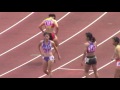 2014日本インカレ陸上　女子100m 予選4組 小尾麻菜 久貝瞳