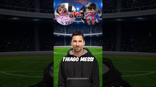 Ronaldo asks Messi - Mateo Messi vs Thiago Messi #shorts
