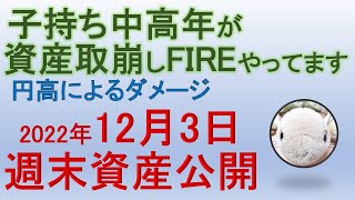 資産公開　2022年12月3日（土）　～FIRE人生実験～