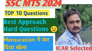 SSC MTS 2024 Top 10 Questions Best Approach Deepak Sharma Maths #ssc #ssccgl #railway #sscchsl