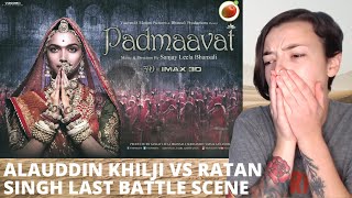 Padmaavat - Alauddin Khilji vs Ratan Singh Last Battle Scene | REACTION! | Indi Rossi