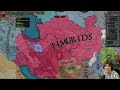 world conquest is easy as the timurids in eu4 1.37 winds of change