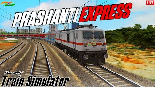 Part -2 | Epic Journey !! 18464 Prashanti Express | Indian Train Simulator | MSTS LIVE |