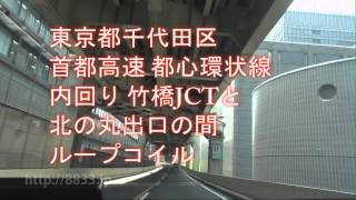 首都高都心環状線北の丸出口付近ループコイル式オービス