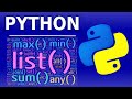 Built-in Functions for Data Structures / Iterables - Python Tutorial #13 [Beginners]