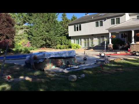 How do you install a hot tub underground?