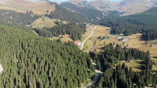 Padina Plateau Seen from the Sky | Bucegi Mountains | Romania | 4K