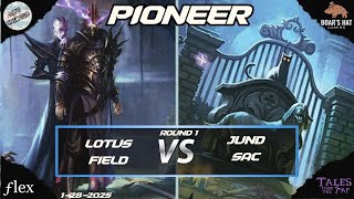 Bant Lotus Field VS Jund Sac [MTG Pioneer Round 1]